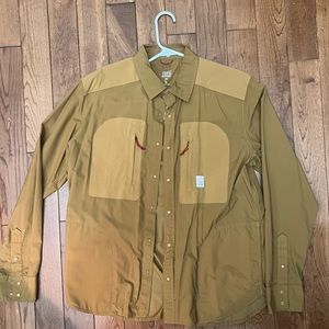 Topo Designs Tech Shirt Long Sleeve Khaki Large